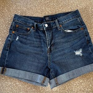 GAP Women's Dark Wash Jean Shorts